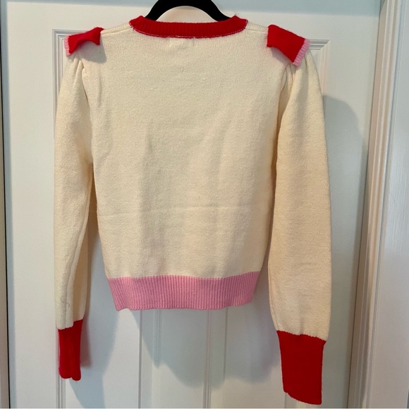 Ruffle & merci sweater - Picture 3 of 3